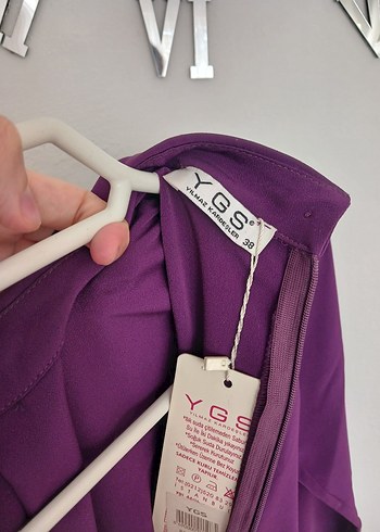 Püsküllü, Uzun Kollu Mor Kadın Gömlek - Görsel 4