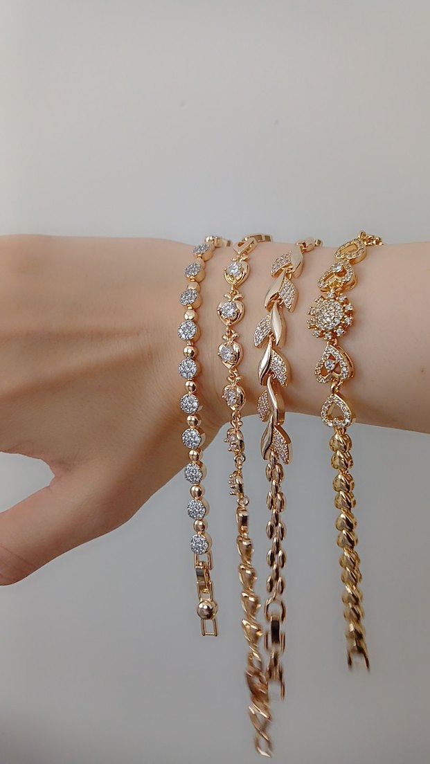 Çelik Altın Kaplama Bileklikler - Görsel 5