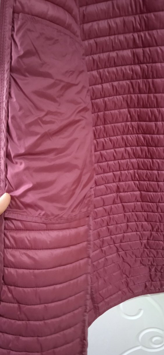 Bordo Fermuarlı Uzun Kadın Yelek - Görsel 2