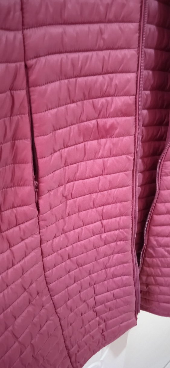 Bordo Fermuarlı Uzun Kadın Yelek - Görsel 3