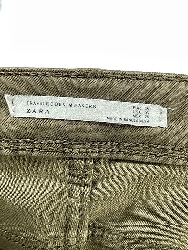 38 Beden haki Renk Zara Jean / Kot %70 İndirimli.