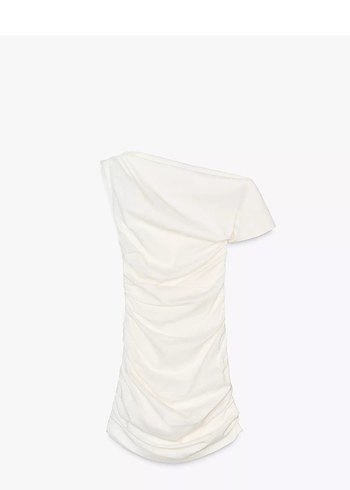 Zara zw collection drapeli kısa elbise - Görsel 2