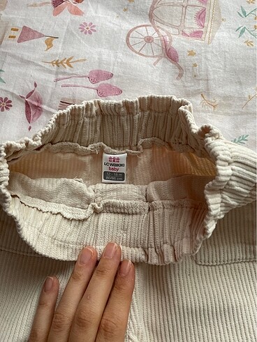 12-18 Ay Beden LCW KADİFE BEBEK PANTOLONU