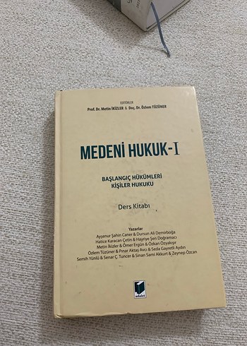 Medeni Hukuk-I Ders Kitabı