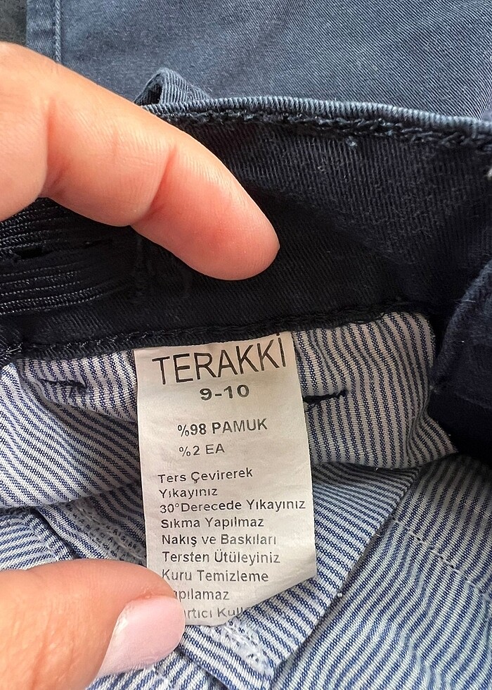 Terakki okul forma şort 9-10 yaş - Görsel 4