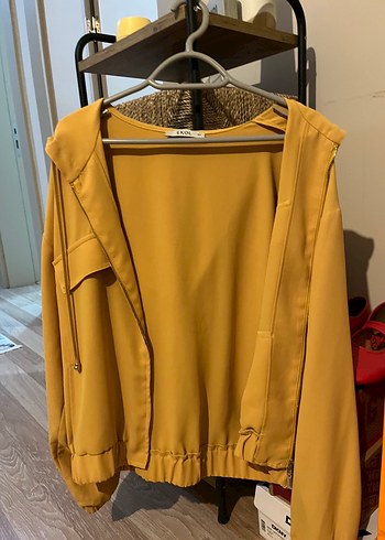 Sarı Ekol Polyester Üst Ceket