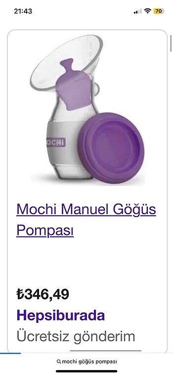 Mochi göğüs pompası
