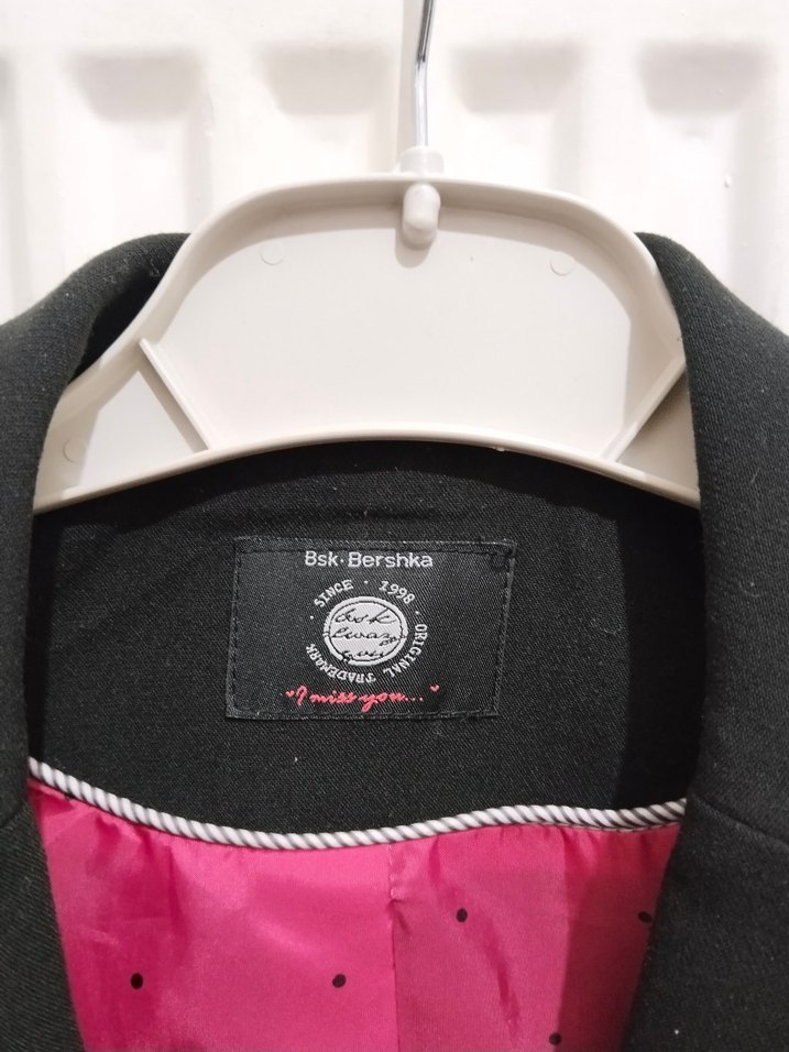 Siyah Kadın Düğmeli Ofis Blazer Ceket - Görsel 4