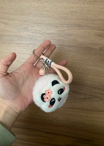 Pembe Kabartmalı Peluş Anahtarlık - Görsel 3