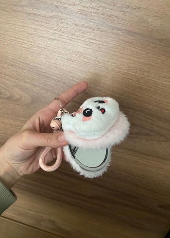 Pembe Kabartmalı Peluş Anahtarlık - Görsel 2