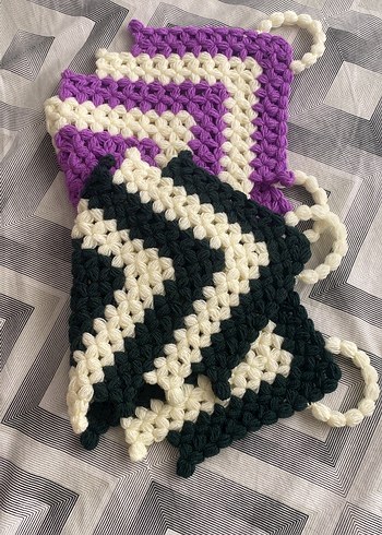 Renkli Örgü Banyo Süngeri - Görsel 2