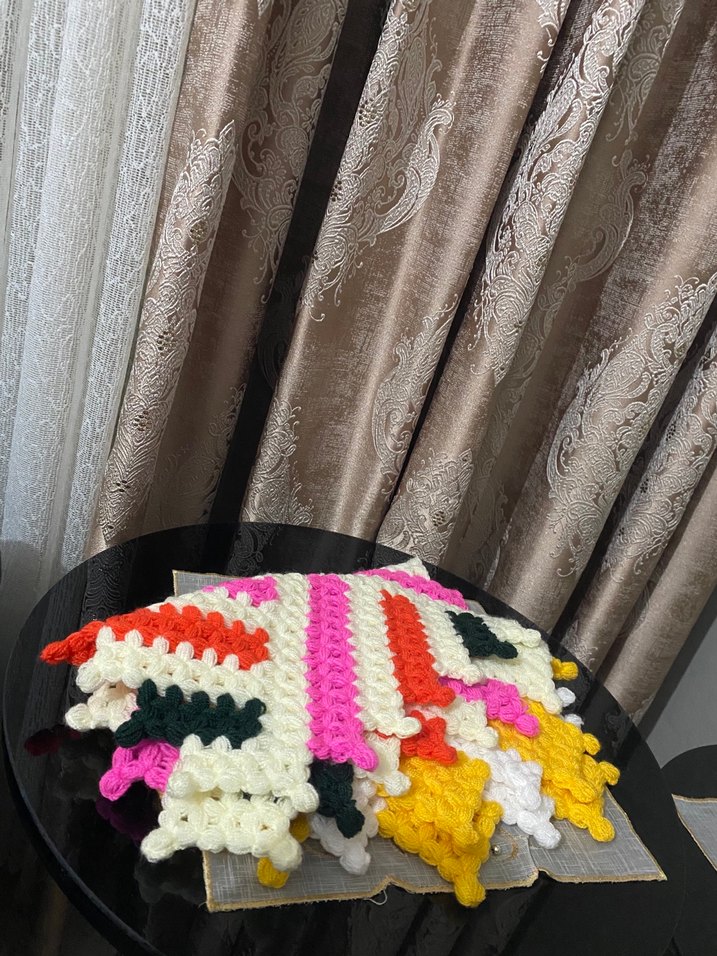 Renkli Örgü Banyo Süngeri - Görsel 5