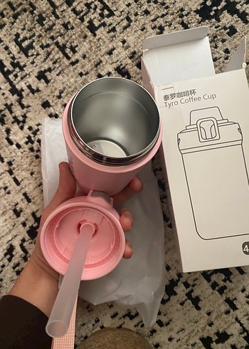 400ml Pastel Pembe Tyro Çocuk Termosu - Görsel 5