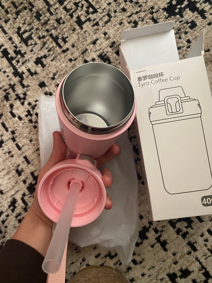 400ml Pastel Pembe Tyro Çocuk Termosu - Görsel 5