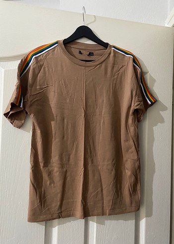 Bej Kısa Kollu Hamile Tişörtü - Görsel 3