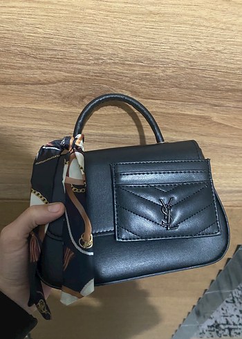 Siyah Deri Kadın Çanta - Modern Klasik - Görsel 2