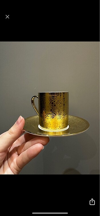 4 ADET GOLD KAHVE FİNCANI