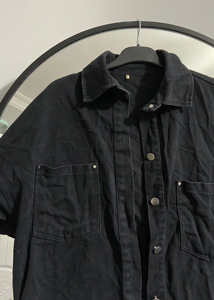 Siyah kot ceket - Görsel 2