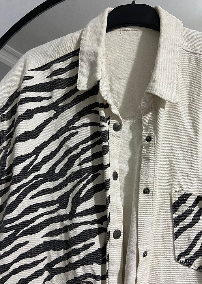 Zebra kot ceket - Görsel 2