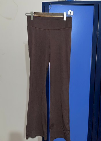 Kahverengi Kadın Midi İspanyol Paça Pantolon - Görsel 2