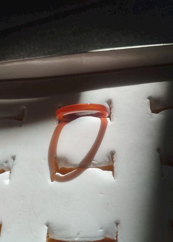 Hac'dan gelen Hakık Turuncu Kadın Yüzük - Görsel 2