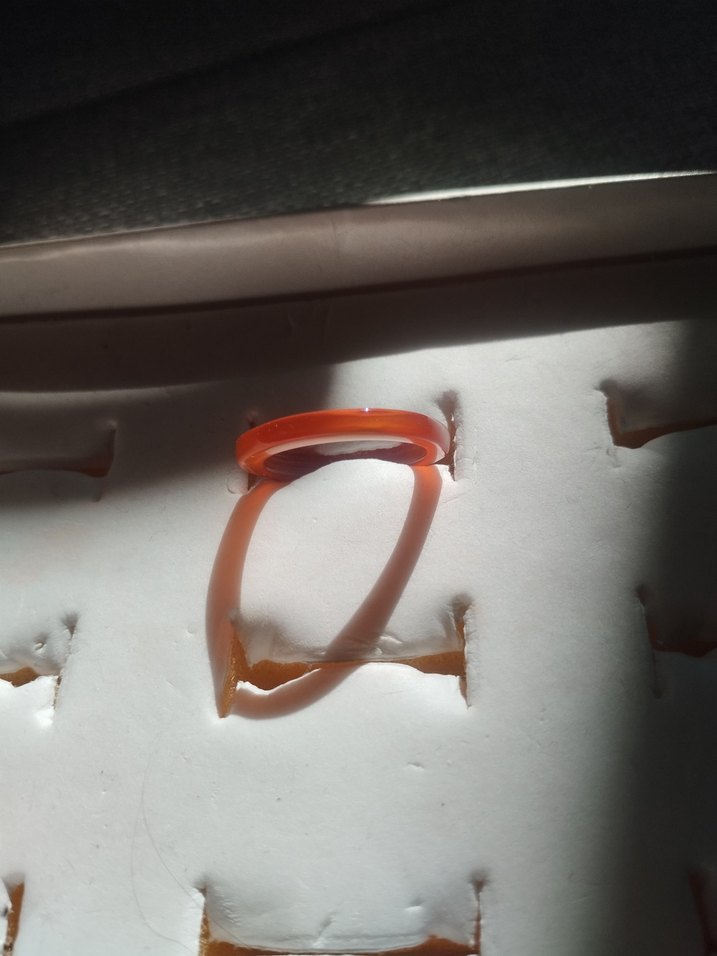 Hac'dan gelen Hakık Turuncu Kadın Yüzük - Görsel 2