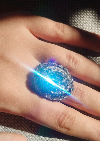 Altın Renkli Vintage İşlemeli Kadın Yüzük - Görsel 4