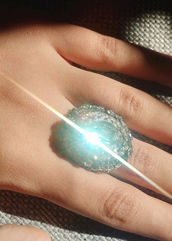 Altın Renkli Vintage İşlemeli Kadın Yüzük - Görsel 2