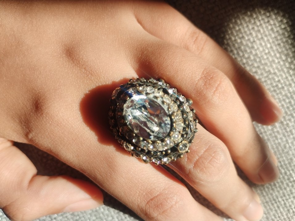 Altın Renkli Vintage İşlemeli Kadın Yüzük - Görsel 3