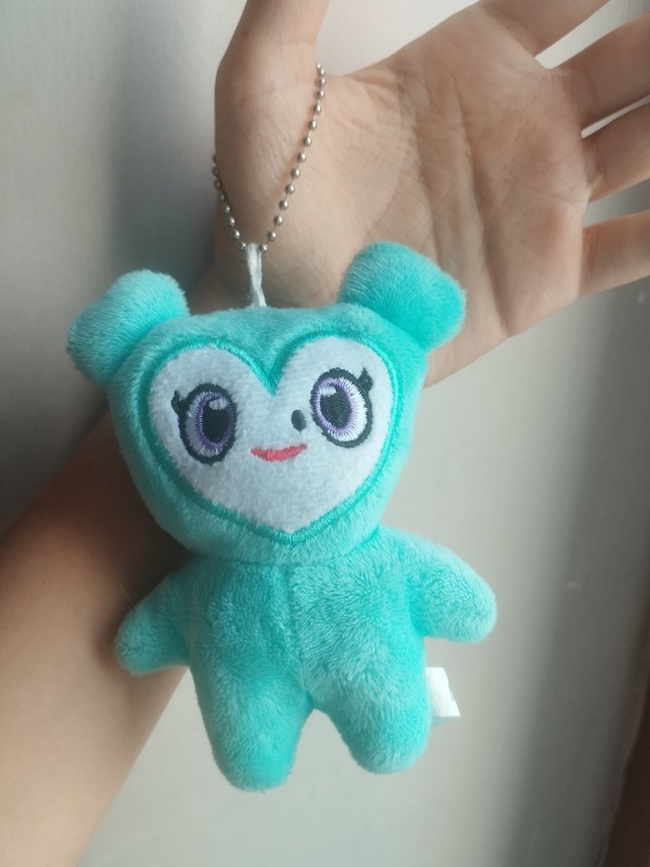 Twice Mively Mina Turkuaz Renkli Peluş Oyuncak Anahtarlık - Görsel 2