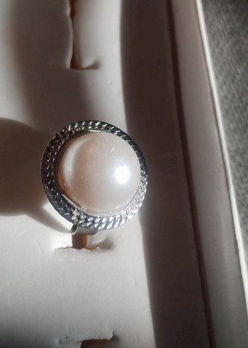 İnci Detaylı Vintage Bohem Kadın Yüzük - Görsel 2