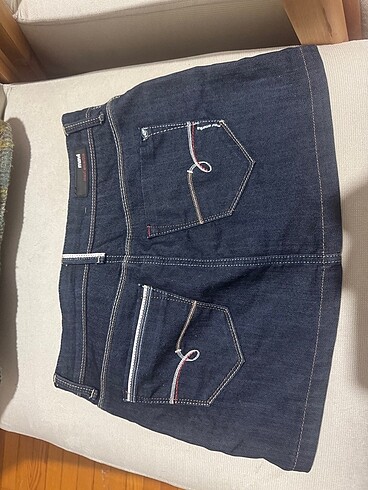 s Beden Mavi jeans kot etek