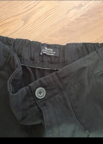 Bershka Siyah Midi Denim Kadın Pantolon