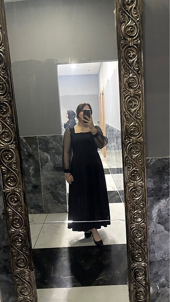 l Beden siyah Renk Zara elbise