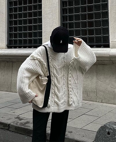 H&M örmeli kazak