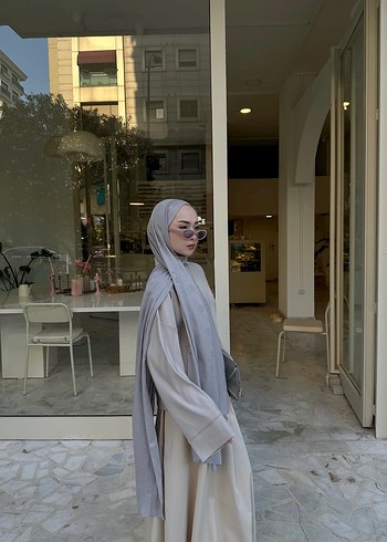 l Beden Bej Pamuklu Uzun Kollu Yüksek Yaka Tunik