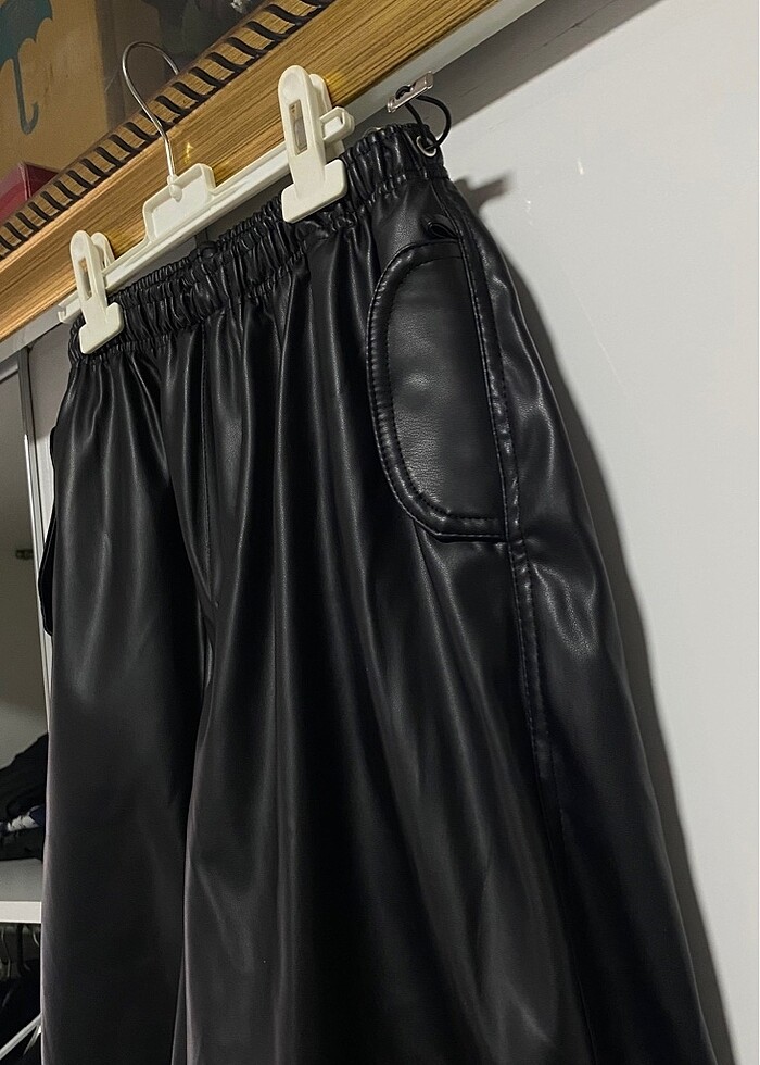 deri kargo pantolon - Görsel 4