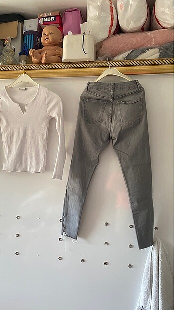 36 Beden gri Renk gri skinny