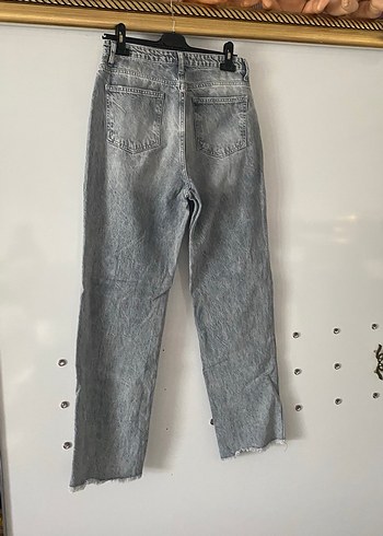 Gri boy friend Kot Pantolon - Görsel 4