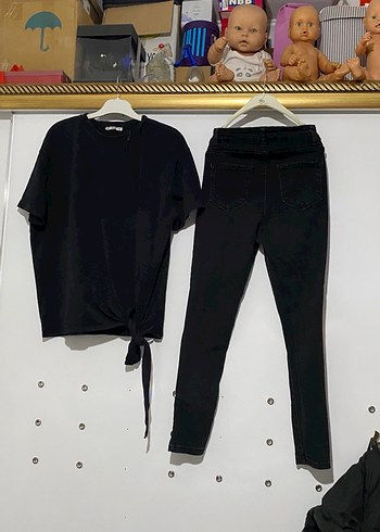 siyah zara tişört - Görsel 8