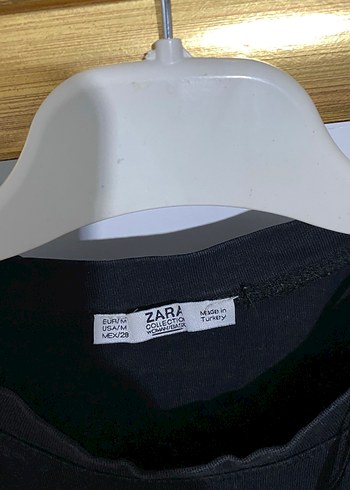 siyah zara tişört - Görsel 6