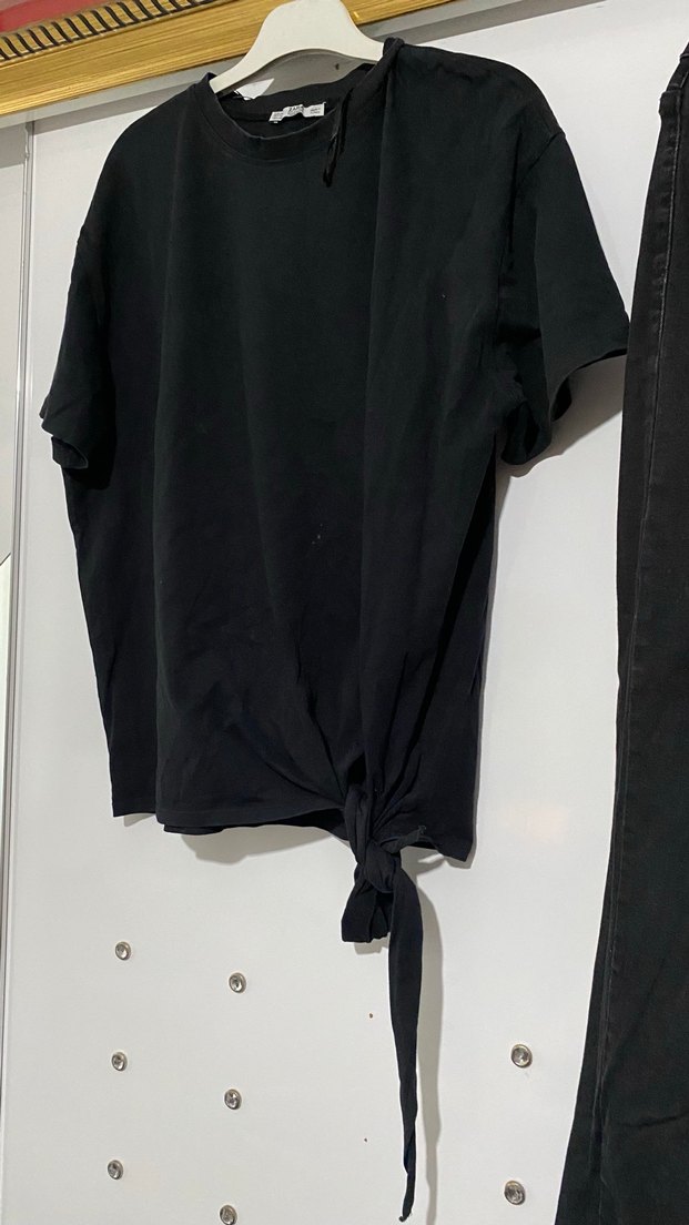 siyah zara tişört - Görsel 3