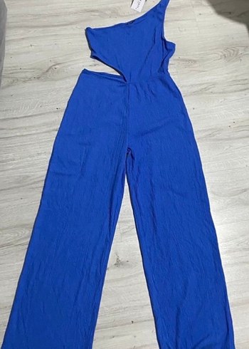 Mavi Tek Omuzlu Tulum - Görsel 4