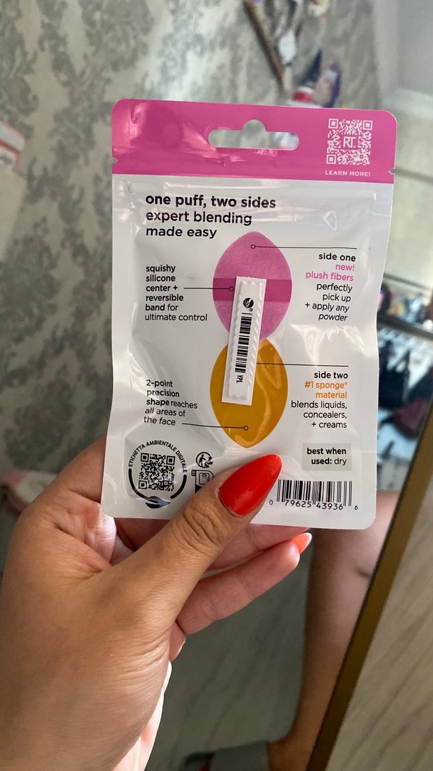 Real Techniques Pembe Makyaj Süngeri 2'si 1 Arada - Görsel 2