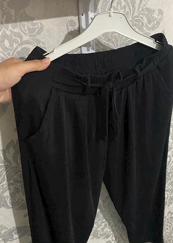 Siyah Salaş Kadın Pantolon - Görsel 4