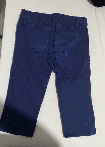 LC Waikiki Düğmeli Lacivert Midi Kot Pantolon