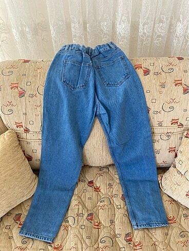 28 Beden Kadın mom jean beli lastikli