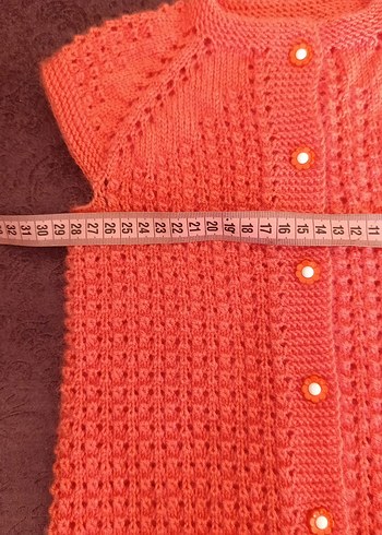 Diğer Diger Kız Çocuk Pembe Örgü Kolsuz Hırka