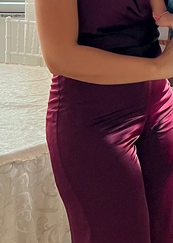 Bordo Drapeli Straplez Kadın Tulum - Görsel 6