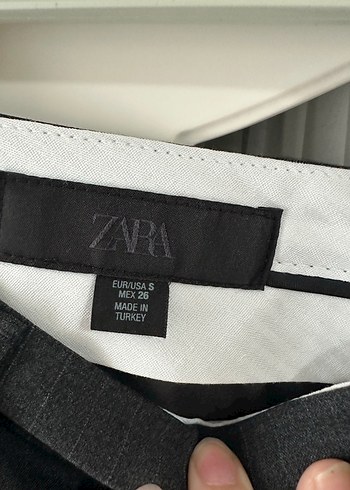 Zara KEMERLİ ÇİZGİLI PANTOLON - Görsel 4